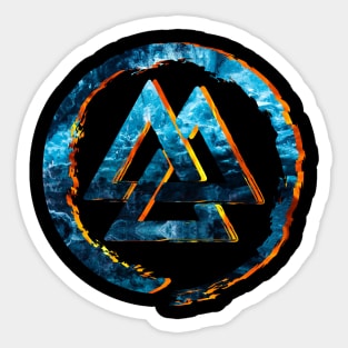 Fire and Ice Sticker